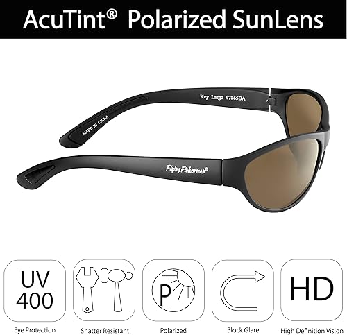 Miniatura 10 de Flying Fisherman Key Largo - Gafas de sol polarizadas con bloqueador UV AcuTint para pesca y deportes al aire libre