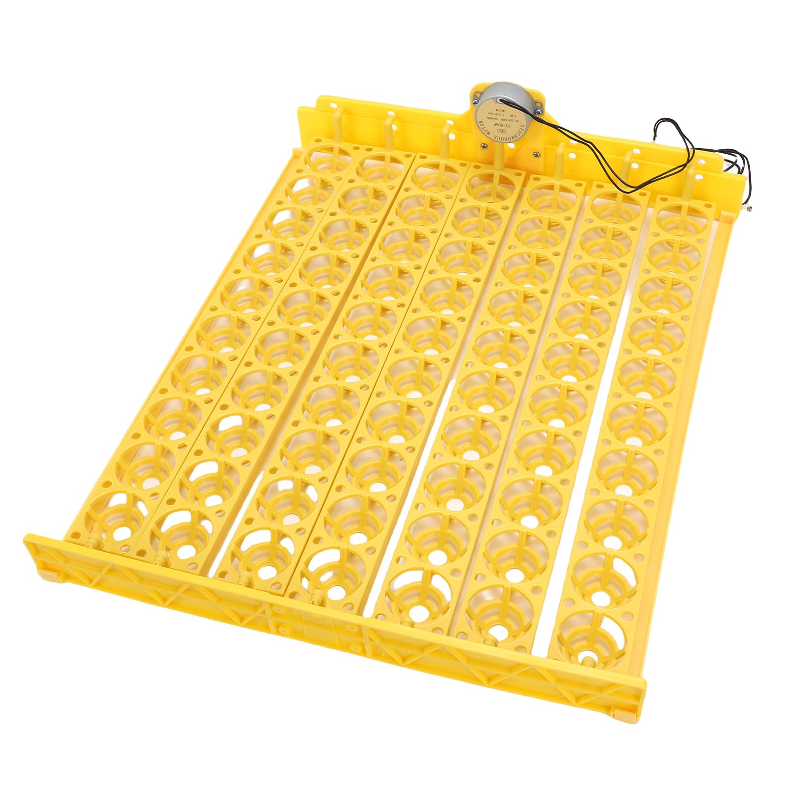 Plateau de Retournement Automatique des œufs, Plateau d'incubateur d'œufs en Matière Plastique, Grande capacité pour 70 œufs, Outil 'éclosion Pratique pour Poulet, Canard, Caille
