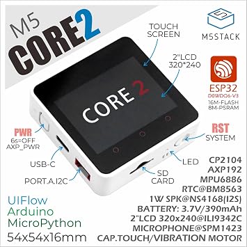 M5Stack Core2 IoT Development Kit