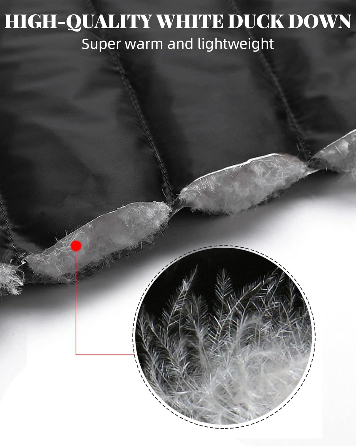 Venustas Women's Heated Vest with 90% Down (Black, XX-Large) with 7.4V Battery Pack Included and a Extra Ultra-Compact 7.4V Battery