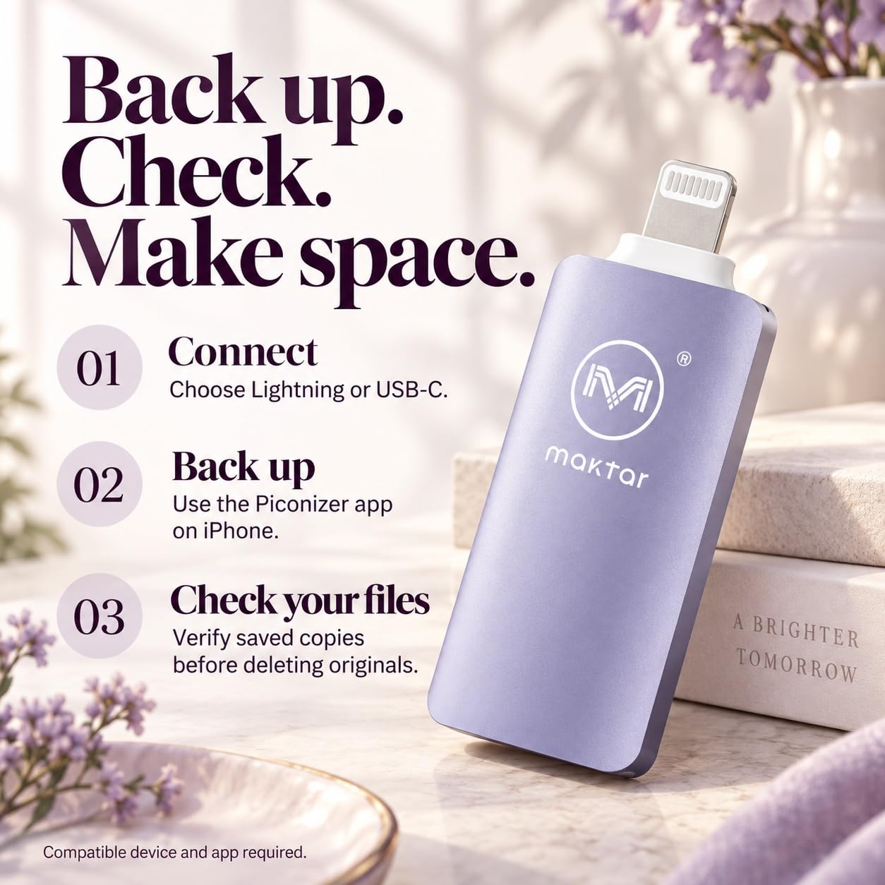 Amazon.co.jp: Maktar Piconizer 4 256GB 写真バックアップフラッシュ