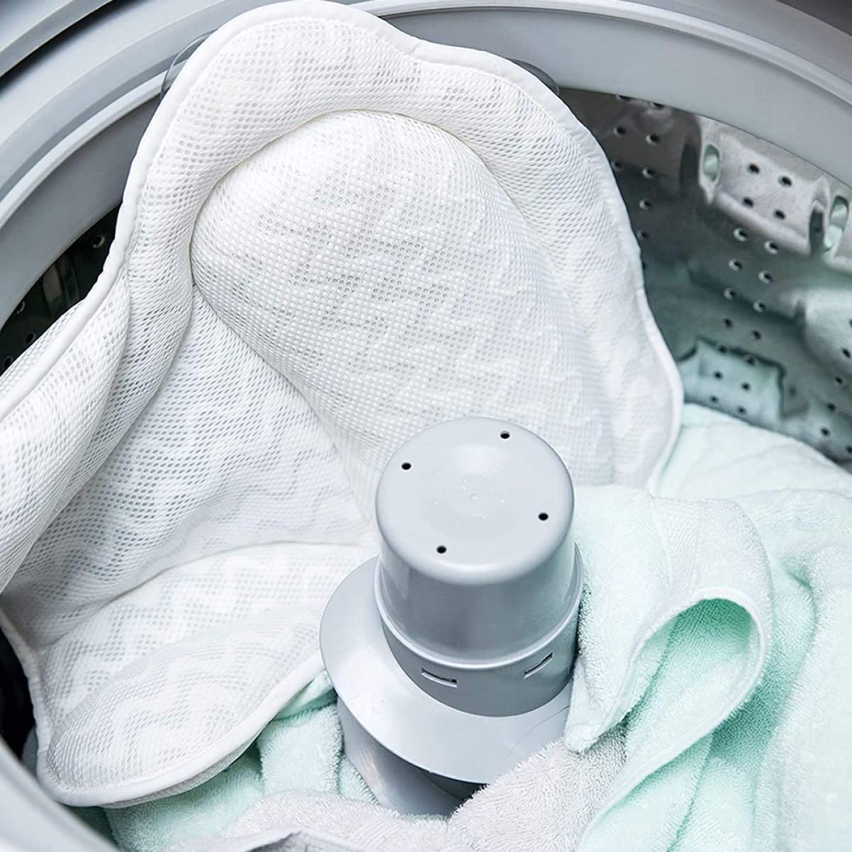 NOLITOY Almohada Bañera De Malla Almohada Ventosa Soporte para Cabeza y Cuello Relajación