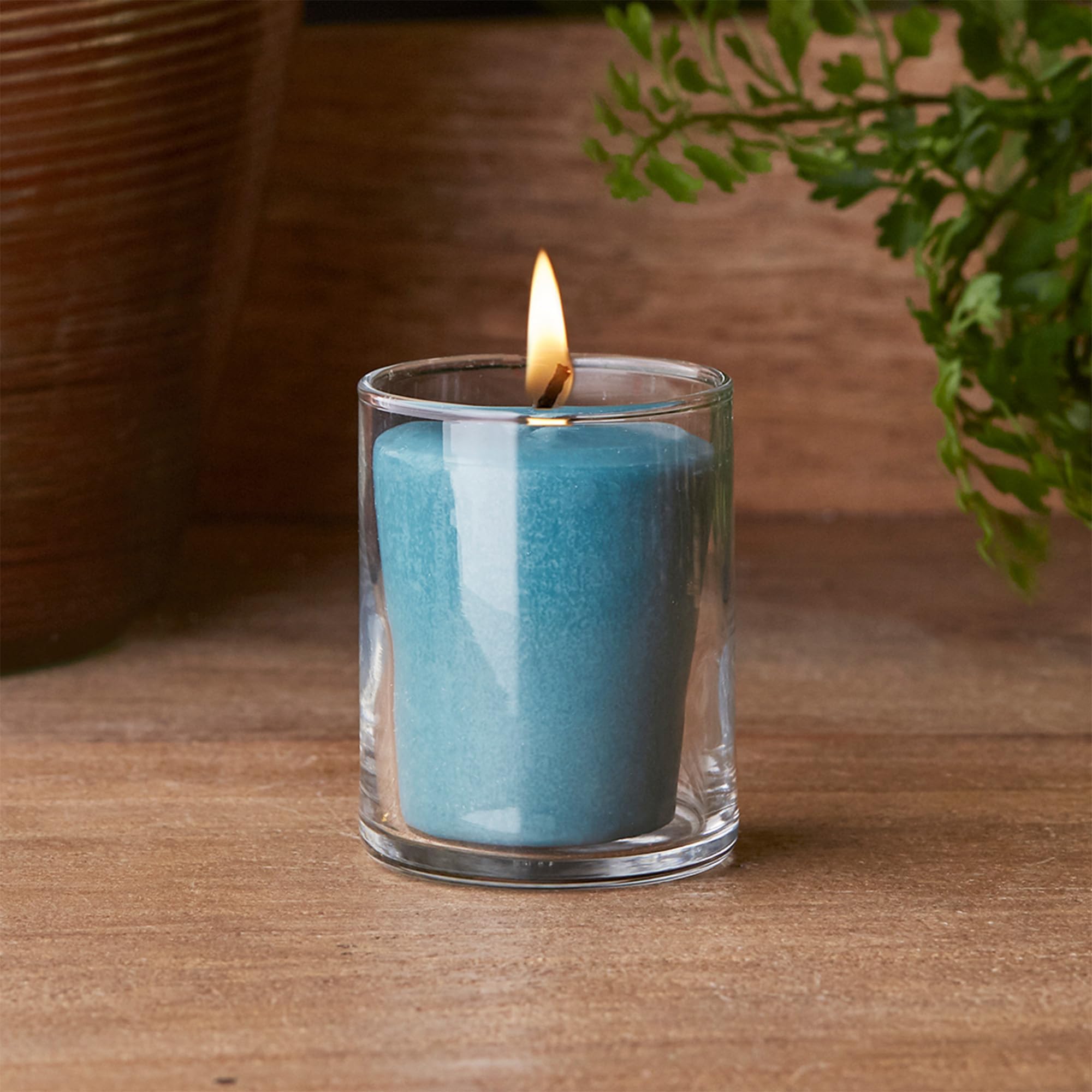 Root Candles Scented Votive Candles Seeking Balance® 20-Hour Spa Aromatherapy Candles, 3-Count, Awaken: Basil & Lime