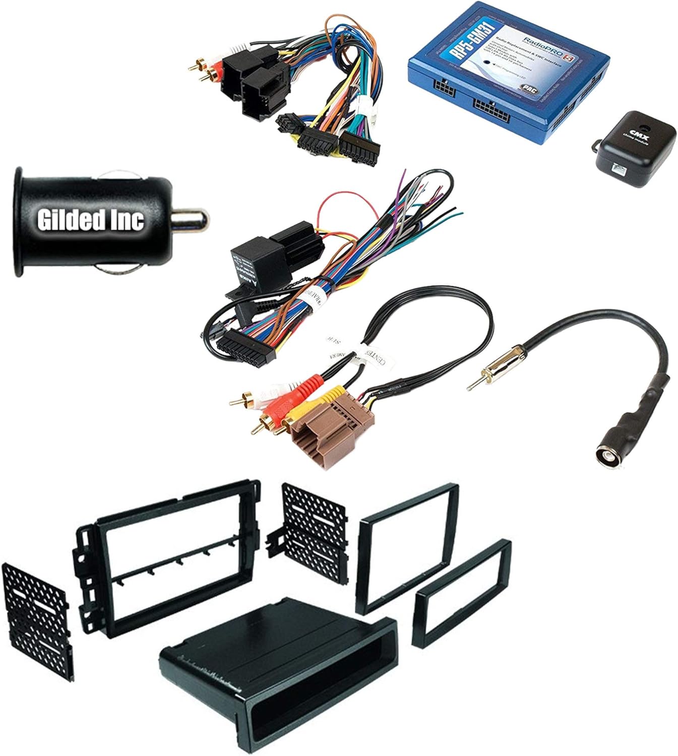 PAC RP5-GM31 Radio Replacement Interface with Built-In OnStar Package for 2007-2012 Yukon/XL/Denali Vehicles