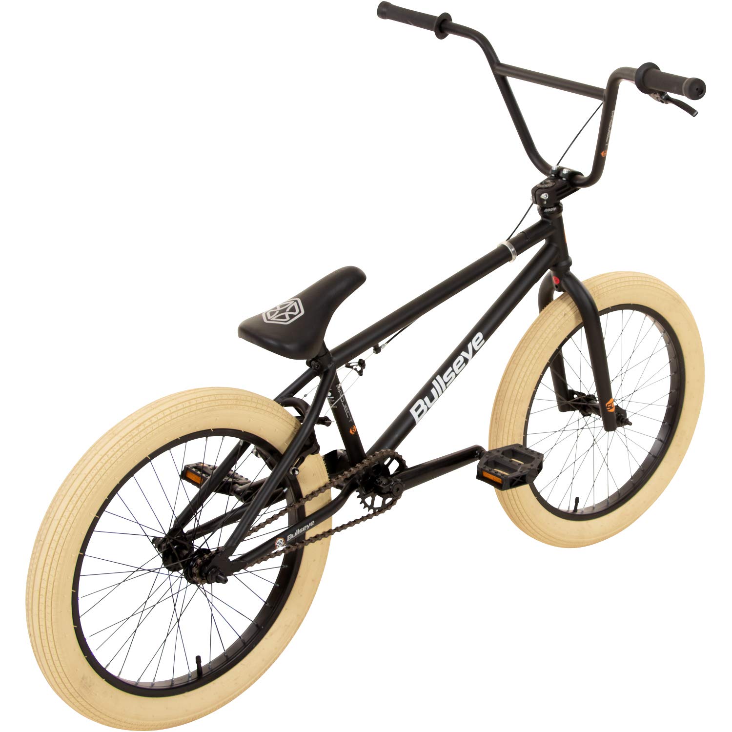 Bullseye Project 501 BMX für Mädchen Jungen 145 cm mit 2 Pegs und 360° Rotor, Einsteiger Fahrrad 20 Zoll Kinder Jugendliche Unisex mit Bremsen