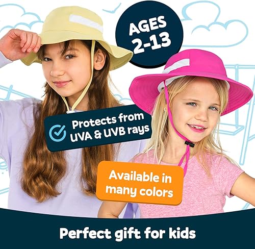 Miniatura 13 de GearTOP Kids Sun Hat Toddler Sun Hat - UPF 50+ Kids Bucket Hat Toddler Swim Hat Girls Sun Hat and Boys Beach Hat 2T-7 Years
