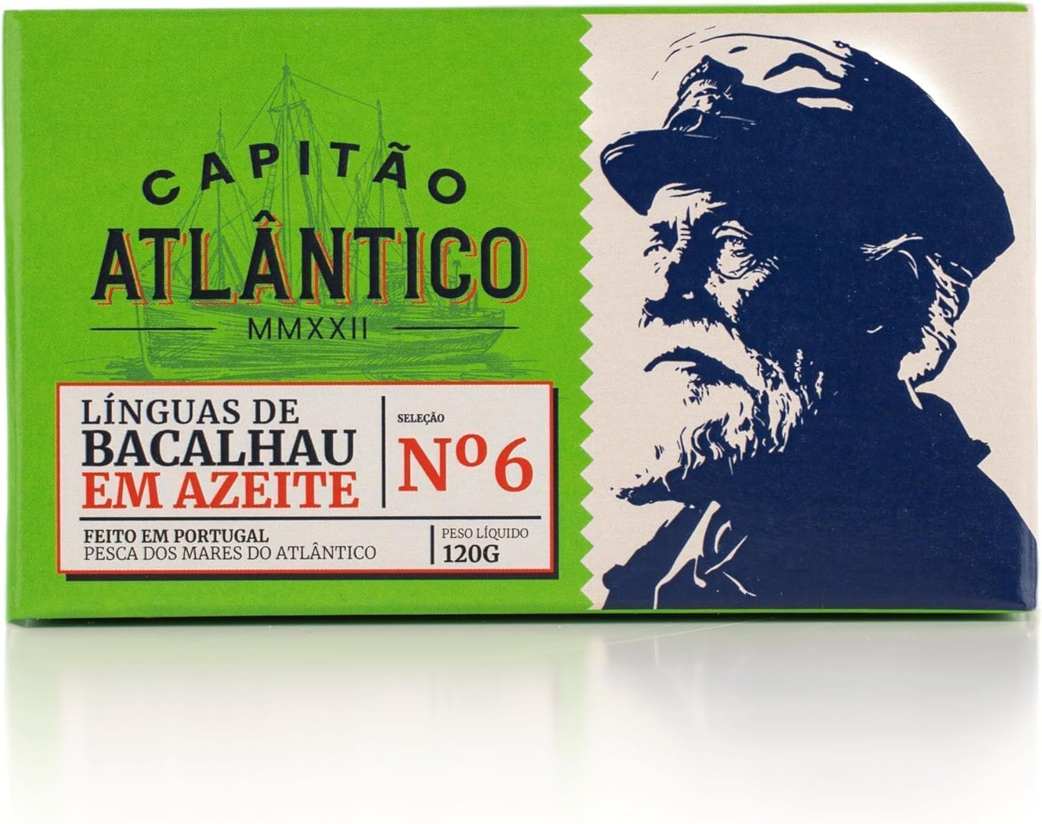 Lenguas de Bacalao en Aceite de Oliva - Pack de 4 x 120g - Conservas de Pescado Tradicionales Portuguesas - Marisco Listo para Comer - Lenguas de Bacalao en Lata para Cocinar, Tapas o Aperitivos