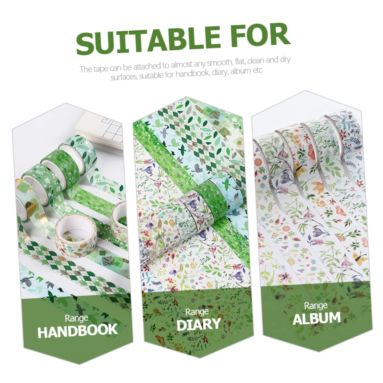 NUOBESTY 48rollen Dekorative Washi Tapes Mit Blumenmuster Dünnes Klebeband Für Scrapbooking Notizbücher Und Frühlingsdesign Leicht Abreißbar Vielseitig Einsetzbar