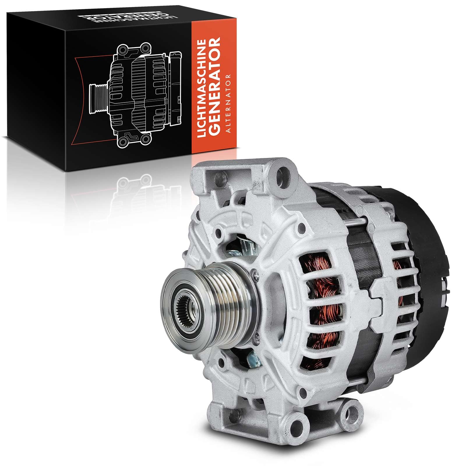 Frankberg Alternatore 12V 150A con puleggia a ruota libera 0125711011 | Compatibile con: M.i.n.i R.o.a.d.s.t.e.r R59, M.i.n.i Clubman R55, M.i.n.i R56, M.i.n.i Paceman R61, M.i.n.i Cabrio R57