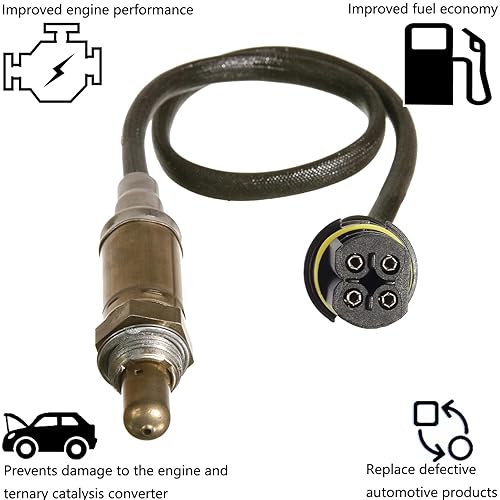 Miniatura 4 de Dropwater Reemplazo del sensor de oxígeno O2 upstream para Mercedes-Benz Cl500 E320 E420 E430, reemplaza # 234-4175