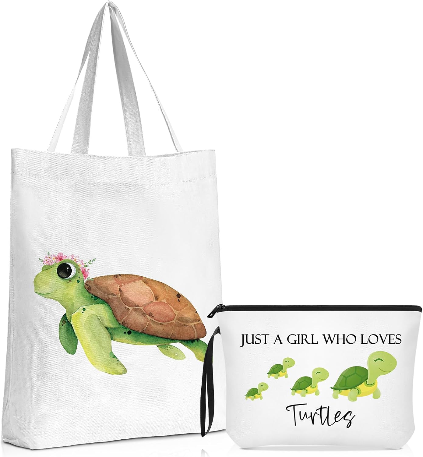 Sieral 2 piezas de regalos para mujeres, amantes de los animales, bolsa de maquillaje, bolsa de regalo, bolsa de maquillaje para mujer amante de los