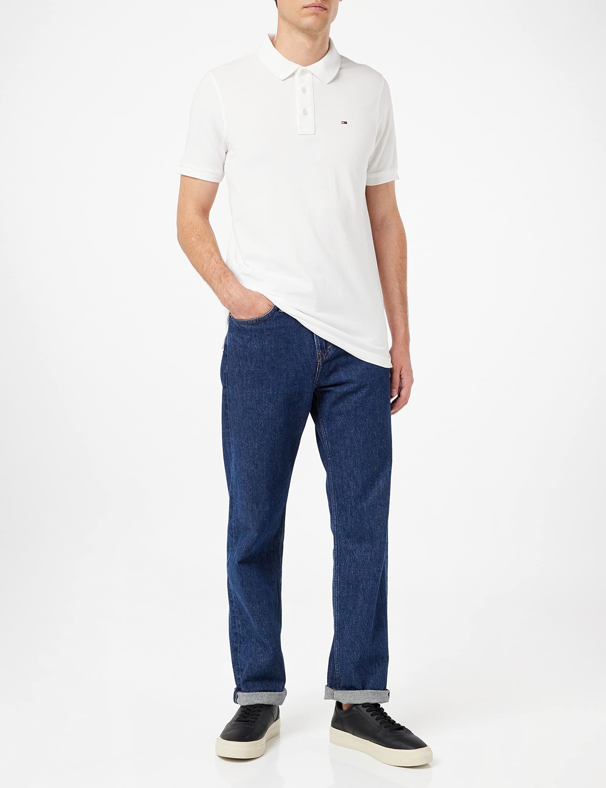 Tommy Jeans Homme Original Fine Pique Polo Manches Courtes