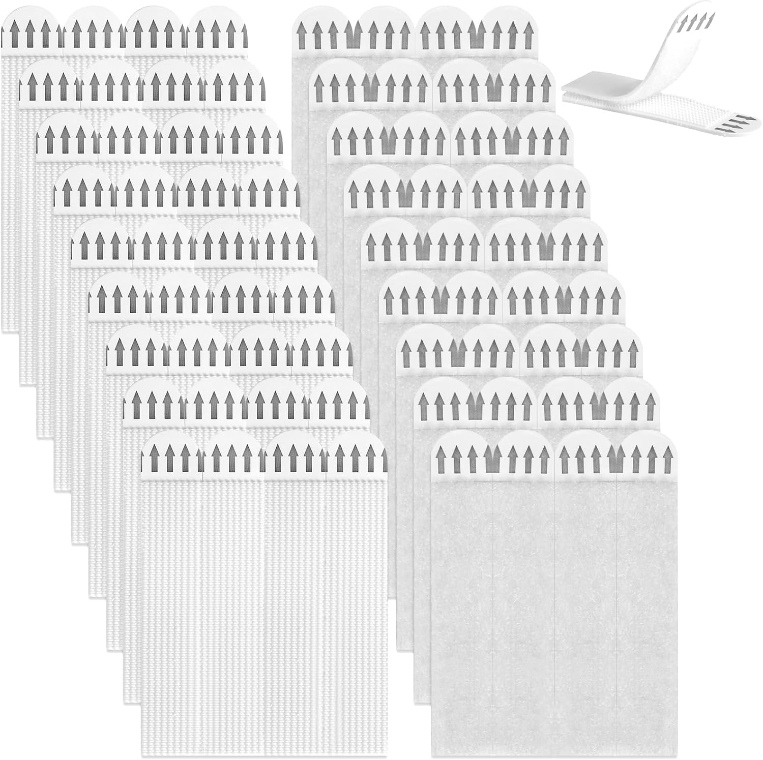 JIAXINGBING 36 Pairs Large Picture Hanging Strips, Heavy Duty Removable Hook and Loop Picture Hanger Strips Damage Free, Command Strips Picture Hanging with Strip, 92x19mm