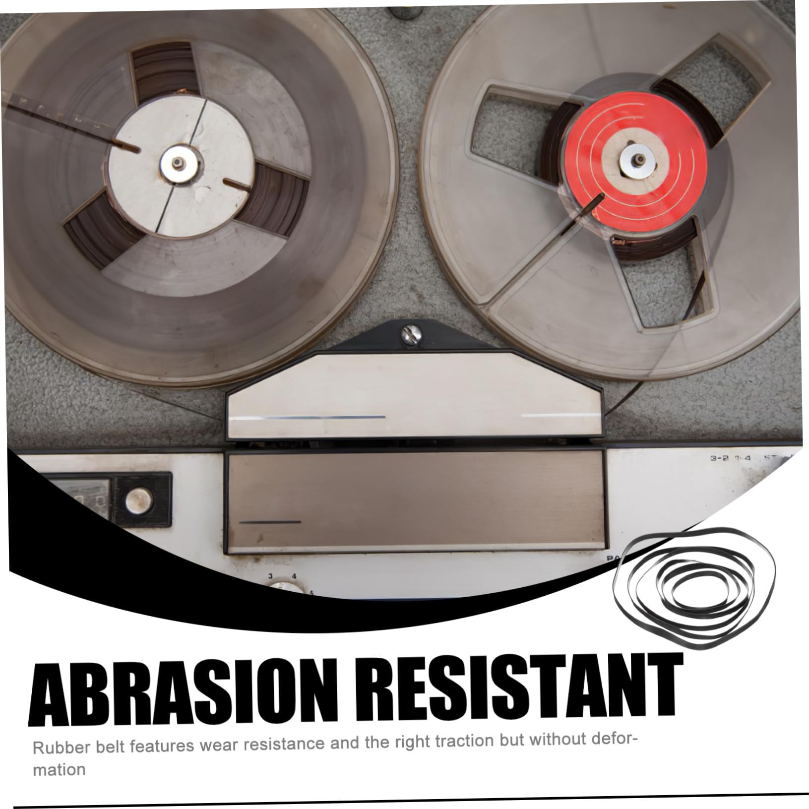Cinghie Per Registratori a Cassette 50 Pezzi Cinghie Piatte in Gomma 4 Mm Per Riparazione e Manutenzione Lettori Dvd e Videoregistratori