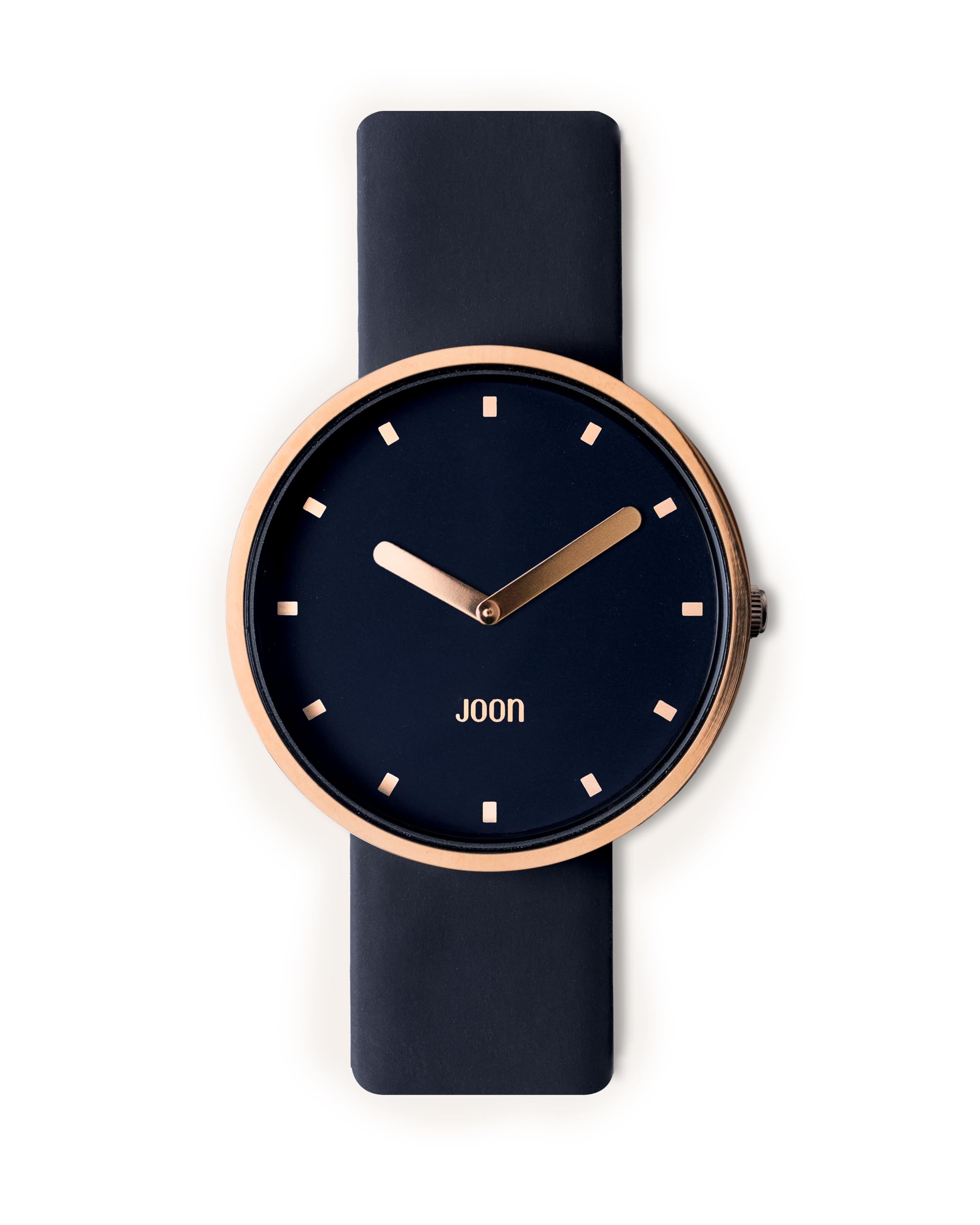 JOON Wrist Watch Midnight Royale - Rose Gold Bezel with Midnight Blue Dial and Midnight Blue, Vegan Leather Strap, Japanese Quartz Movement, Unisex Urban Watch (B0D459XVGJ) Amazon Price History, Amazon Price Tracker