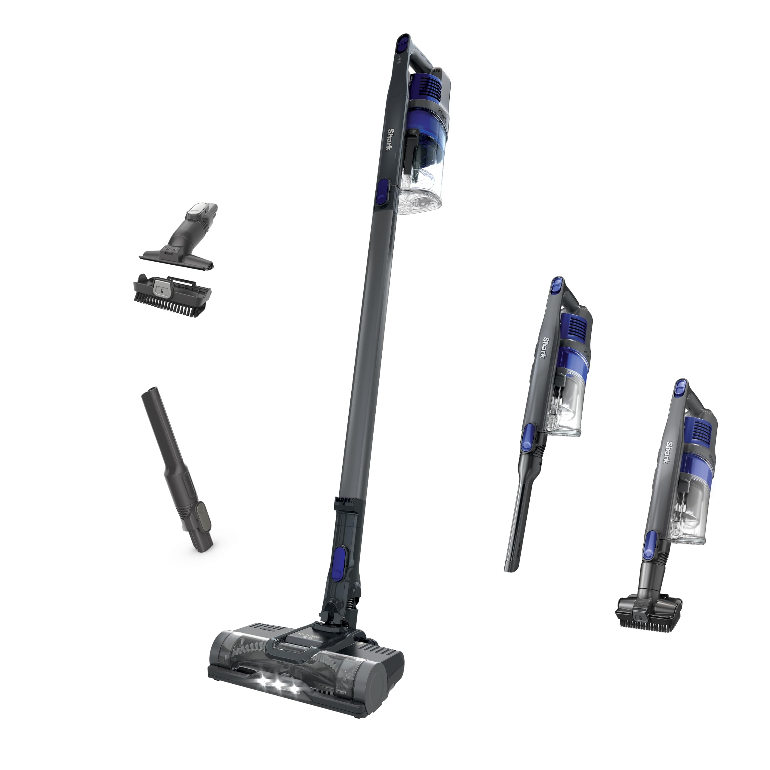 Shark Pet Cordless Stick Vacuum, 40-Min Runtime, Lightweight, Grey, IX141 | Powerful Suction, XL Dust Cup, LED Headlights, Removeable Handheld Vacuum for Carpet & Hard Floors, Crevice & Pet Tool​