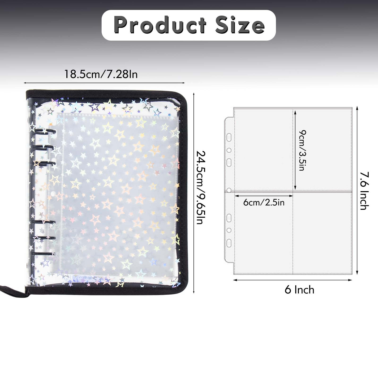 Kpop Photocard Binder Holder with 30 Pack 4-Pocket Inner Pages - Image 2