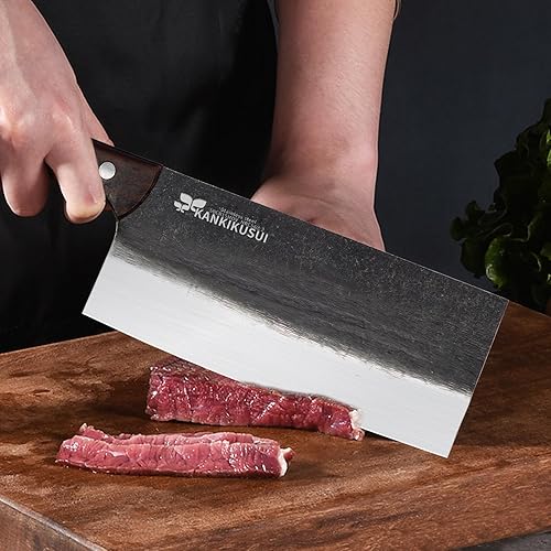 Miniatura 3 de Cuchillo de carnicero forjado antiguo distinguido profesional, no corte huesos