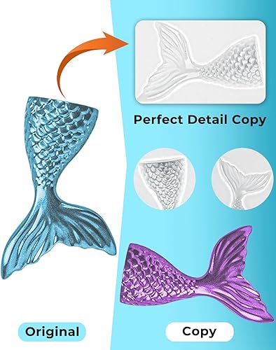 Miniatura 6 de Nicpro Kit de fabricación de moldes de silicona de 170 onzas, goma de silicona líquida platino 15A, relación de mezcla de moldes de silicona