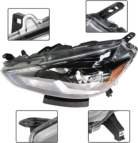 Miniatura 2 de labwork Conjunto de faros delanteros de repuesto para faros delanteros Sentra 2016-2019 con proyector DRL lado del conductor izquierdo