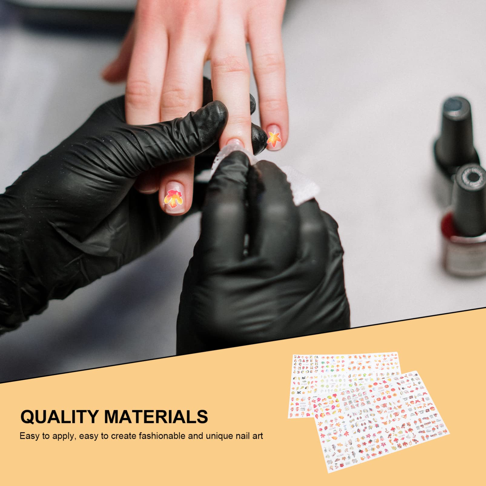 Didiseaon 7 Set Adesivi Per Unghie Decorazioni Unghie Decorazioni Per Unghie Arredamento Per La Casa Succulento Adesivi Per Manicure Fai Da Te Nail Art Con Foglie D'acero Carta 4 Pezzi * 7