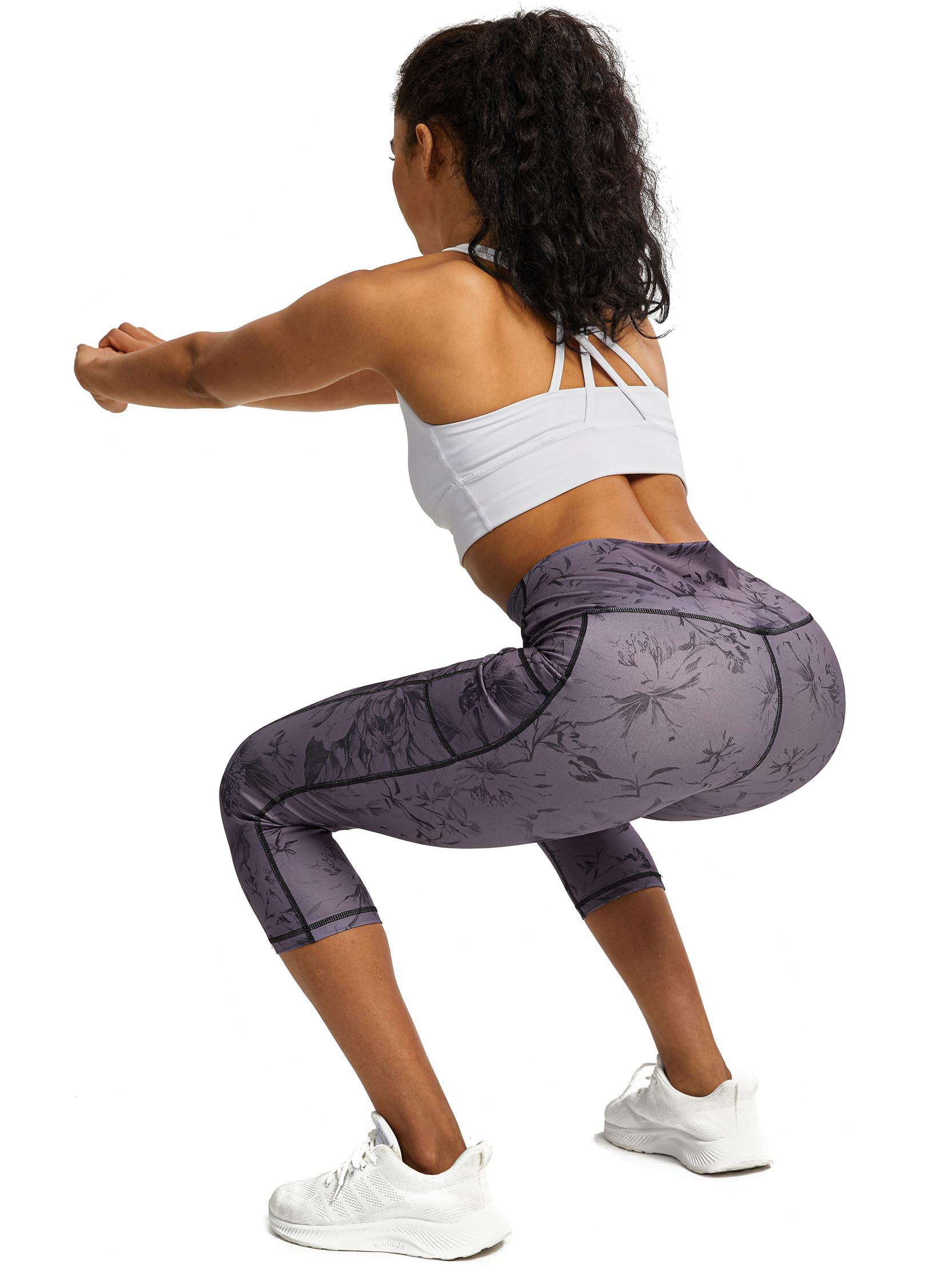 Pantacourt pour femme, legging pour femme, contrôle du ventre, pantalon de yoga avec poches, collant de course à pied, fitness, gym