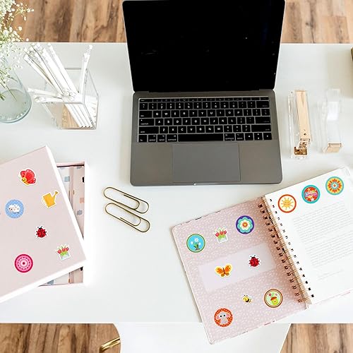 Miniatura 4 de 18 hojas de calcomanías de flores de primavera, lindas calcomanías de flores para niños, calcomanías de Pascua, calcomanías de jardín, calcomanías