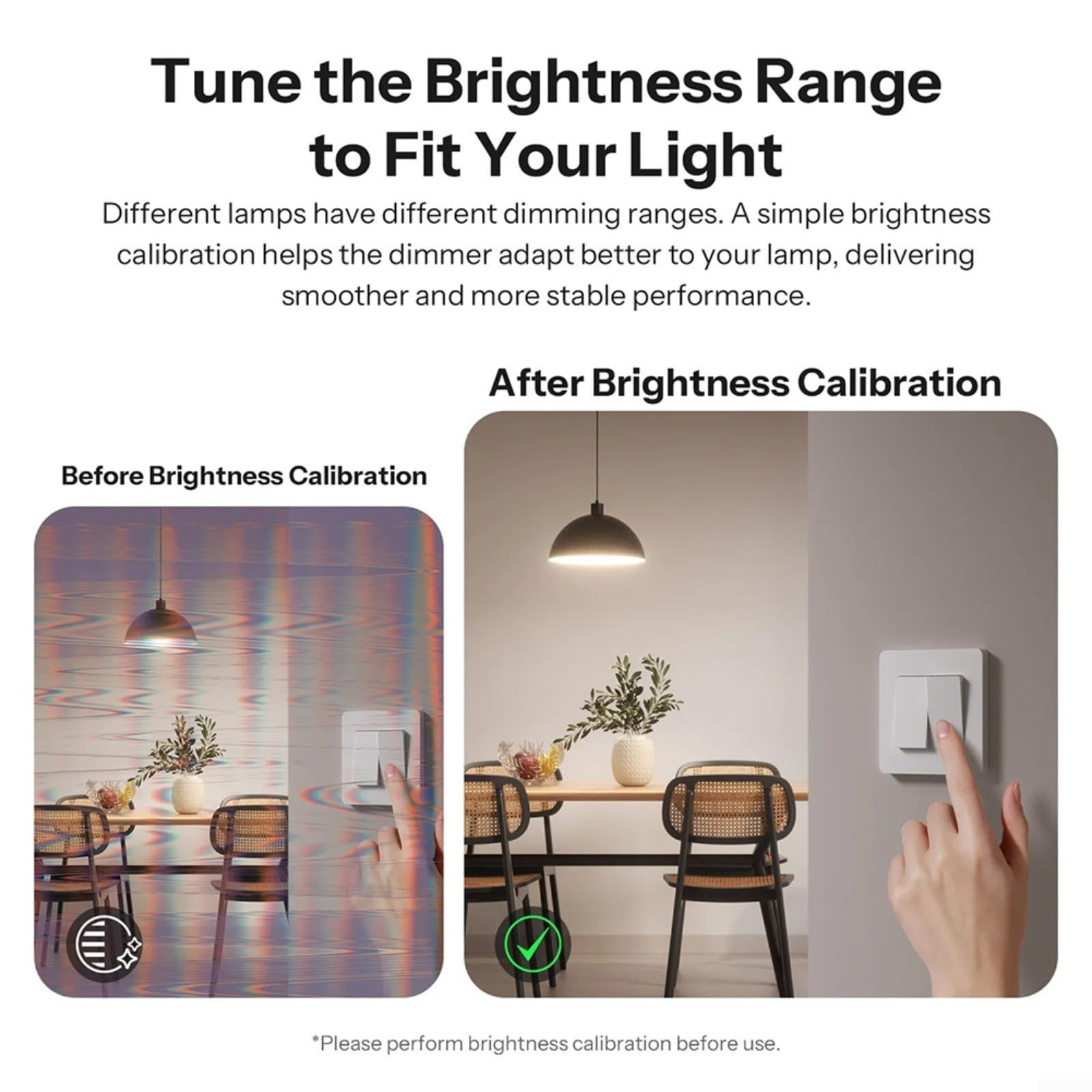 Interruttore Smart Dimmer MINI-ZBDIM con misurazione dell'energia in tempo reale, protezione da surriscaldamento, telecomando per Alexa e Google Assistant, 220-240 V, 400 W, bianco