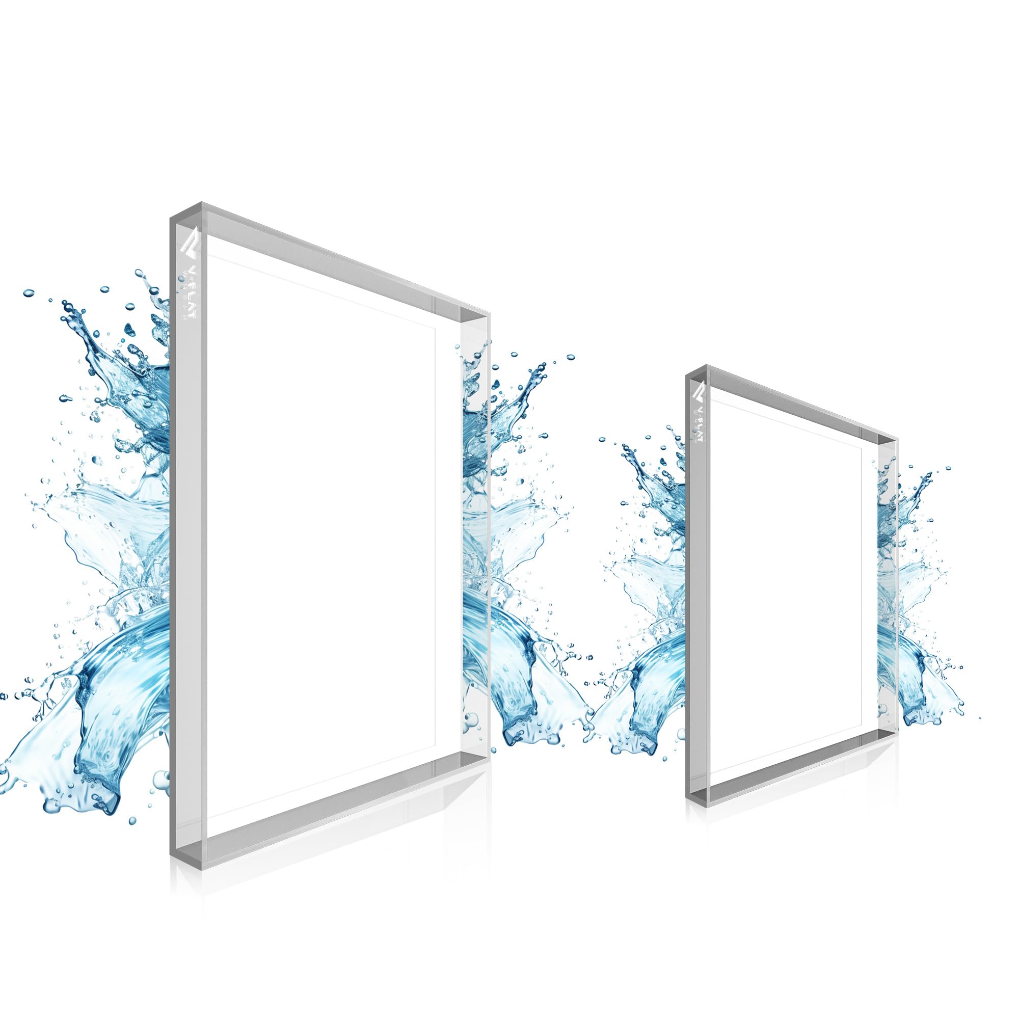 V-FLAT WORLD Aqua Tray - Product Photography Acrlic Water Tray (Kit x2-16x12 & 24x19)