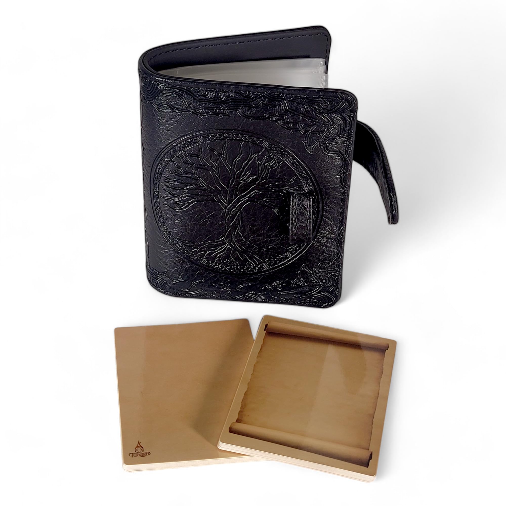 Forged Dice Co. Book of Incantations Spell Card Book - Druid Edition - Black