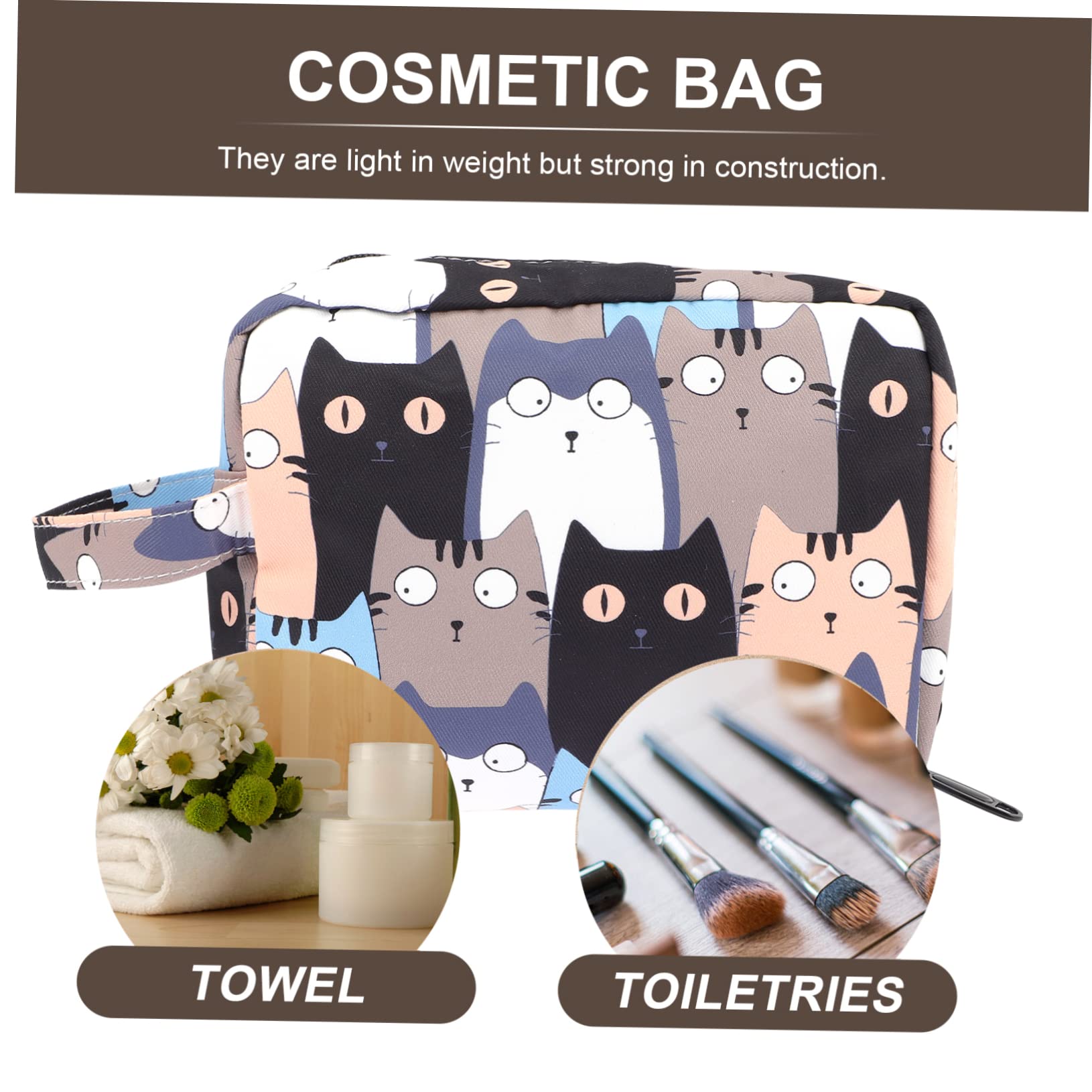 FRCOLOR 3-teilige Reisetasche Make-up-Tasche Für Damen Kulturbeutel Kosmetiktasche Für Damen Reißverschlusstasche Für Geschäftsreisen
