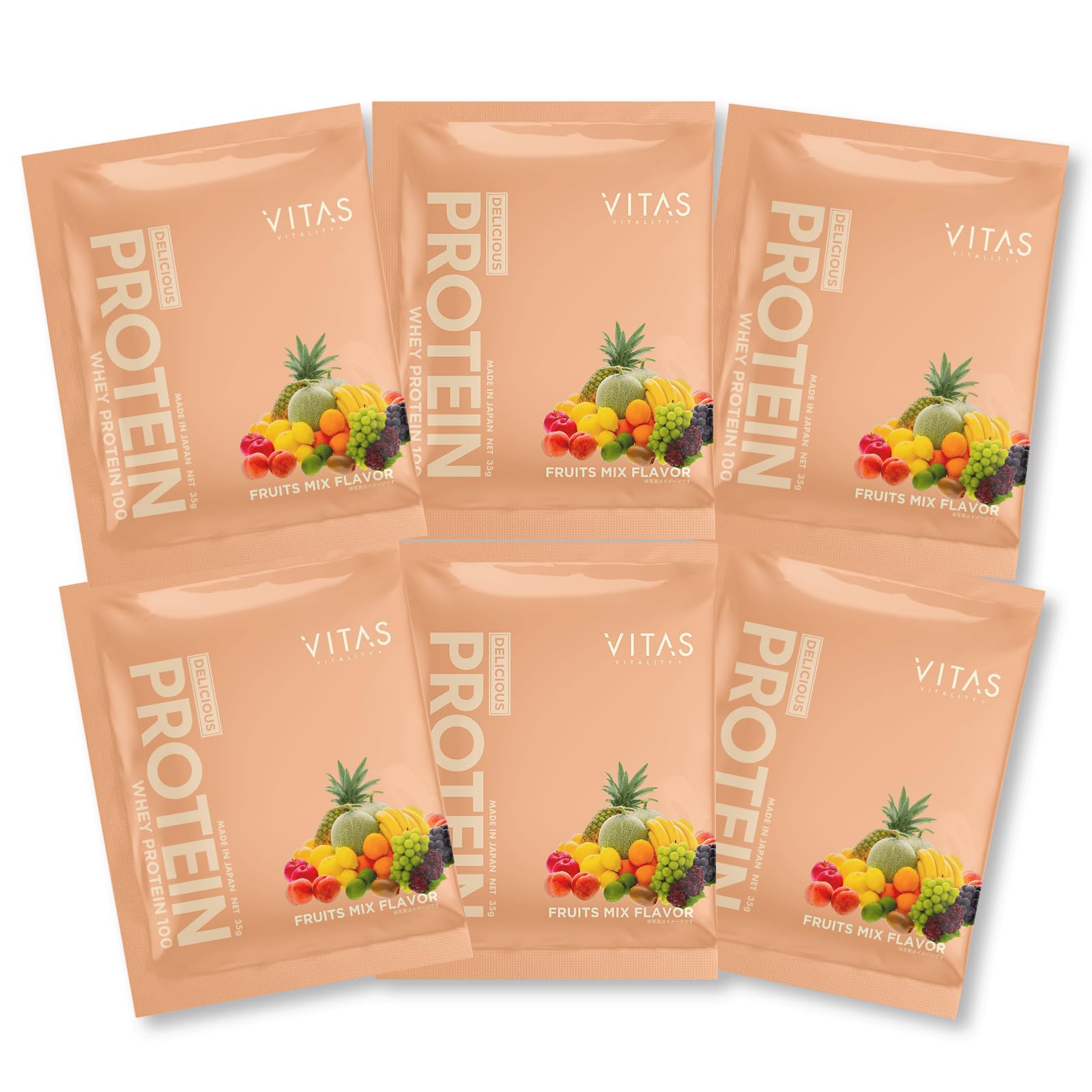 Amazon.co.jp: VITAS Whey Protein Individual Packaging (1.1 oz (32