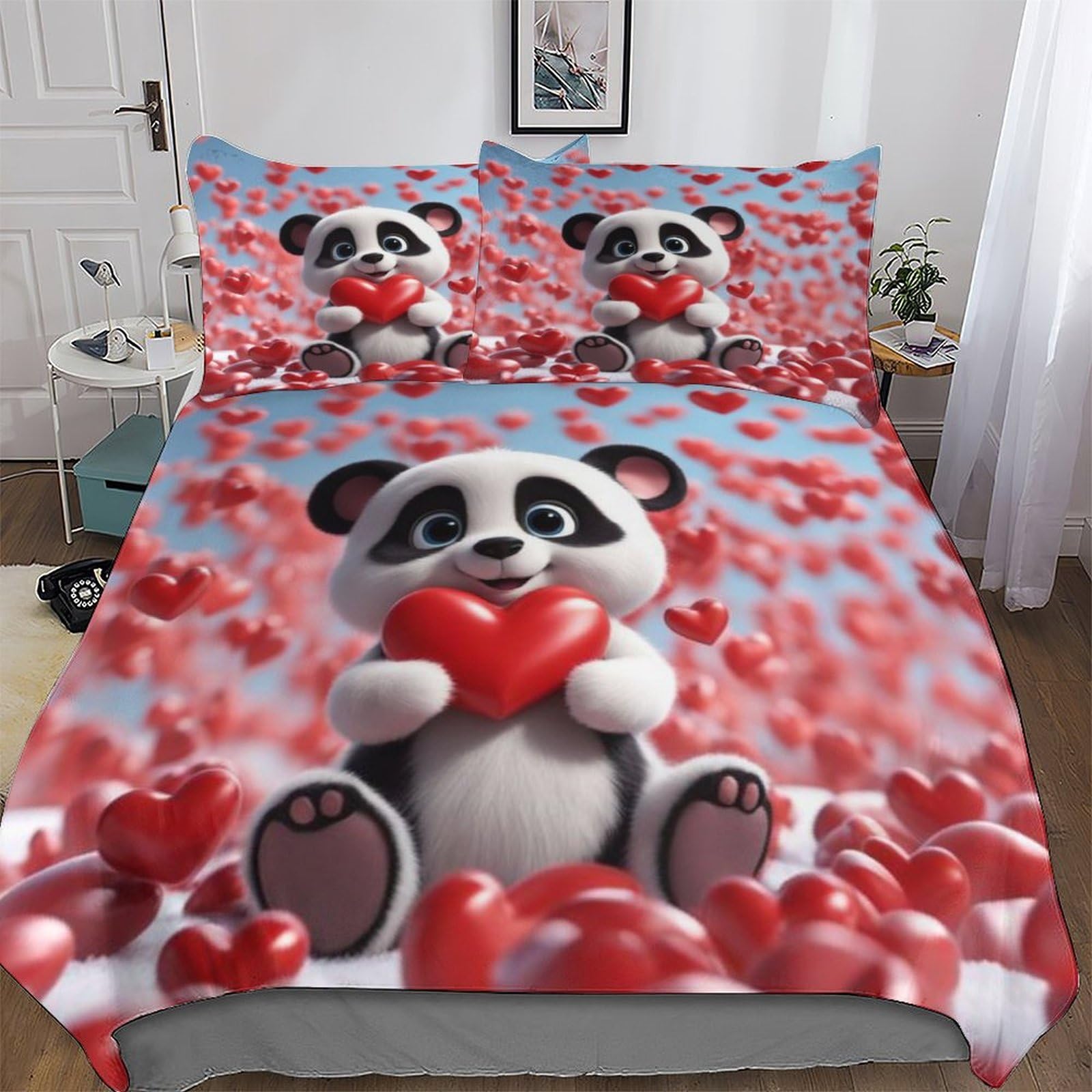 Parure de lit panda ultra doux pour créer une ambiance cocooning dans la chambre