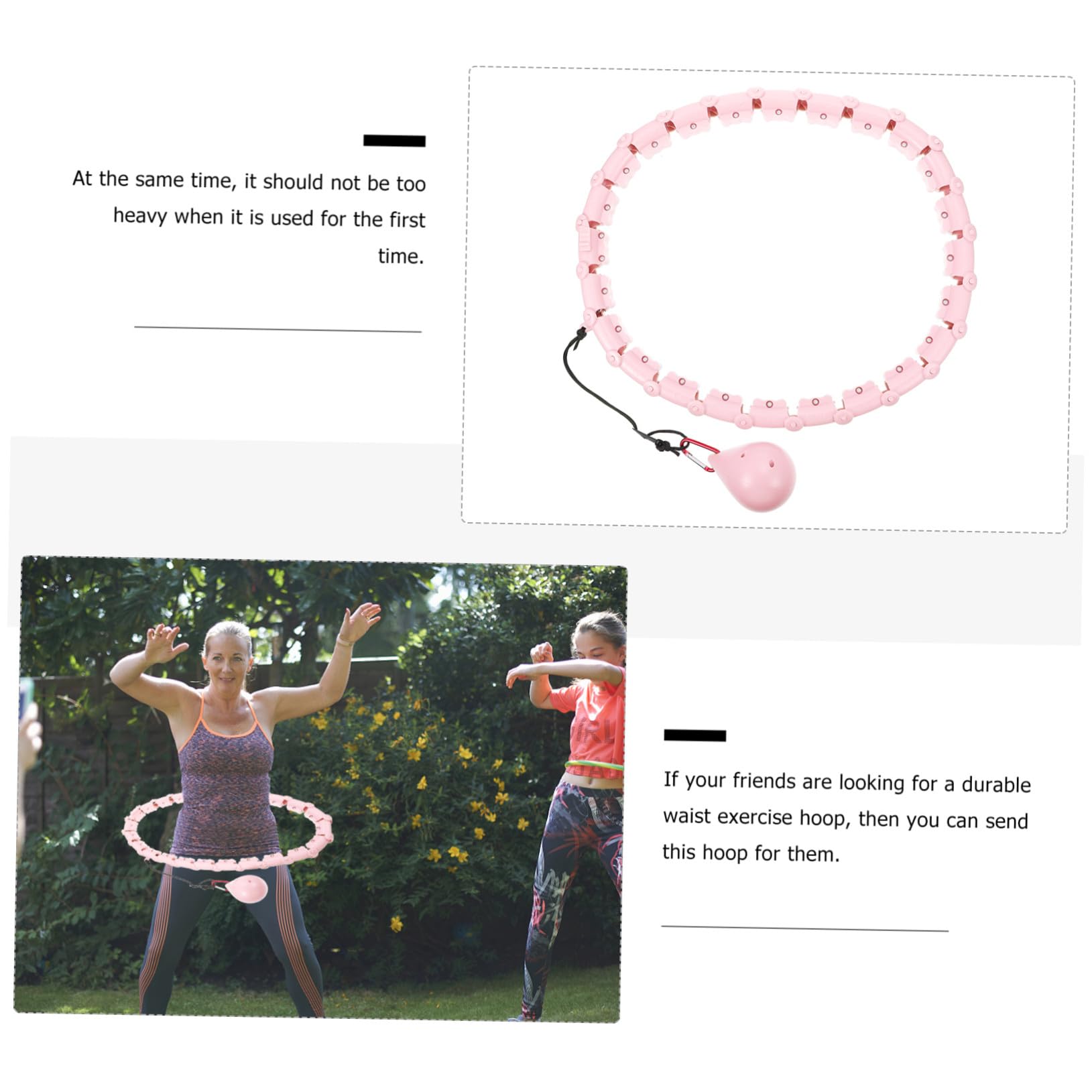 Anneome Inteligentny Hula-hop Do Ćwiczeń Talię Bezpieczny i Trwały Do Odchudzania Brzucha i Fitness Domu Odpowiedni dla Kobiet i Mężczyzn Łatwy Użyciu i Nie Spadający Podczas Treningu