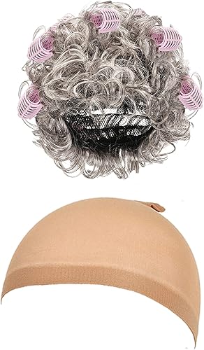 Miniatura 4 de EBYTOP Disfraz de anciana 2023 para niños, vestido de abuelita, accesorios de Halloween para niña