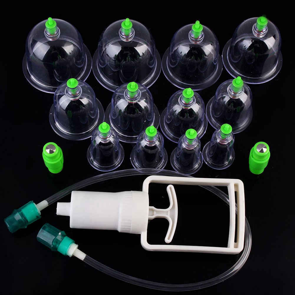 R A Products Generic Rio Medical 12 Cups Chinese Body Cupping Massage Therapy Healthy Suction Set HOT