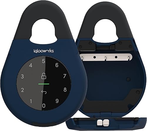 igloohome Caja de seguridad inteligente Keybox 3E, caja fuerte de llave grande con sincronización Airbnb - Aplicación iOSAndroid genera de forma