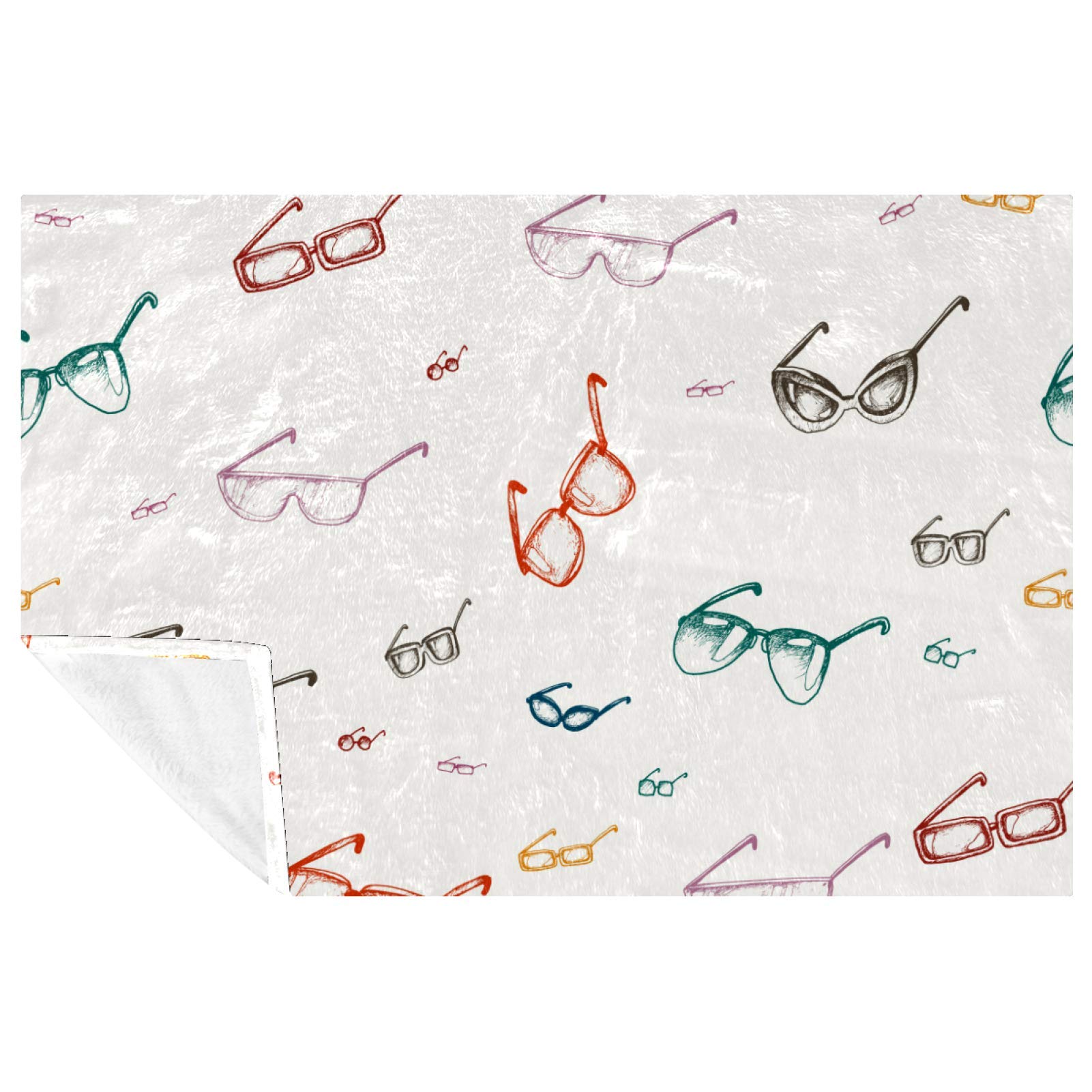 Plaid vintage anti-froid pour canapé et lit, couverture douce 150x100 cm