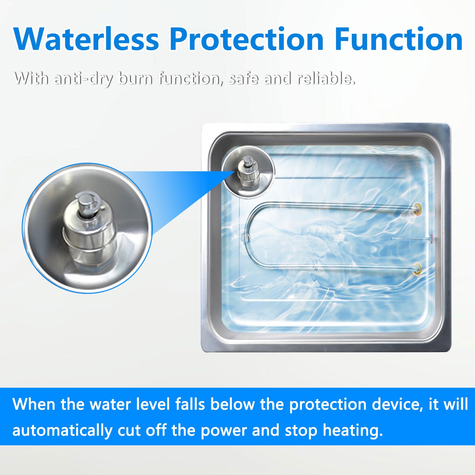Digitales Labor Wasserbad, 300W Wasserbad Topf mit Timerfunktion & Wasserlos-Schutz, Edelstahl-Innenbehälter, Labor Wasserbaderhitzer