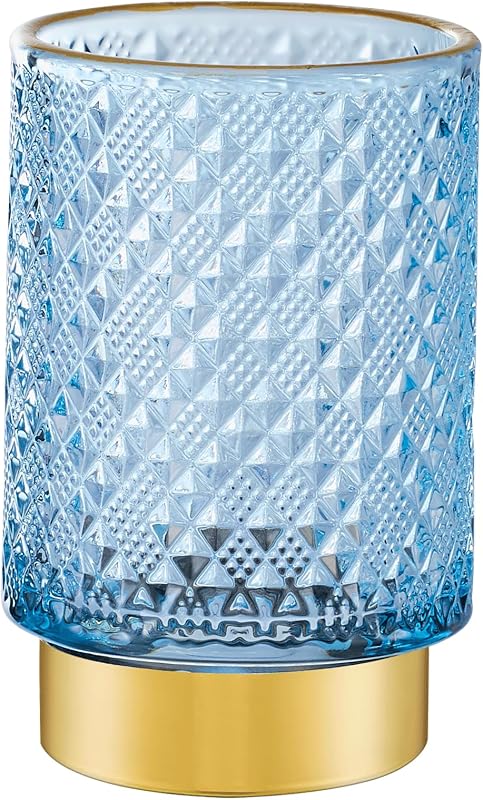 Porta-pincéis e organizador multifuncional de vidro LEICURACE A45-3-US, azul, 1 unidade