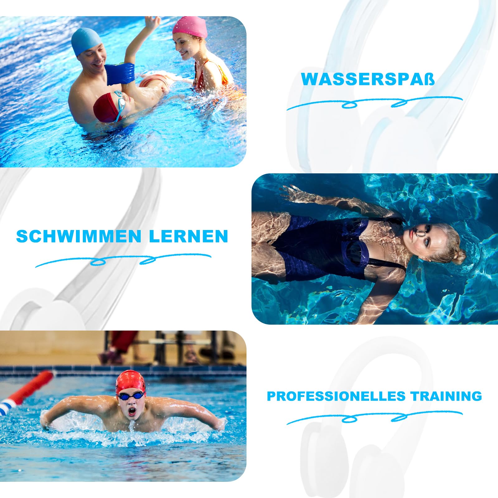 Schwimmgürtel Kinder Mit 6 Blöcken - Einstellbare Schwimmhilfe Für Schwimmunterricht