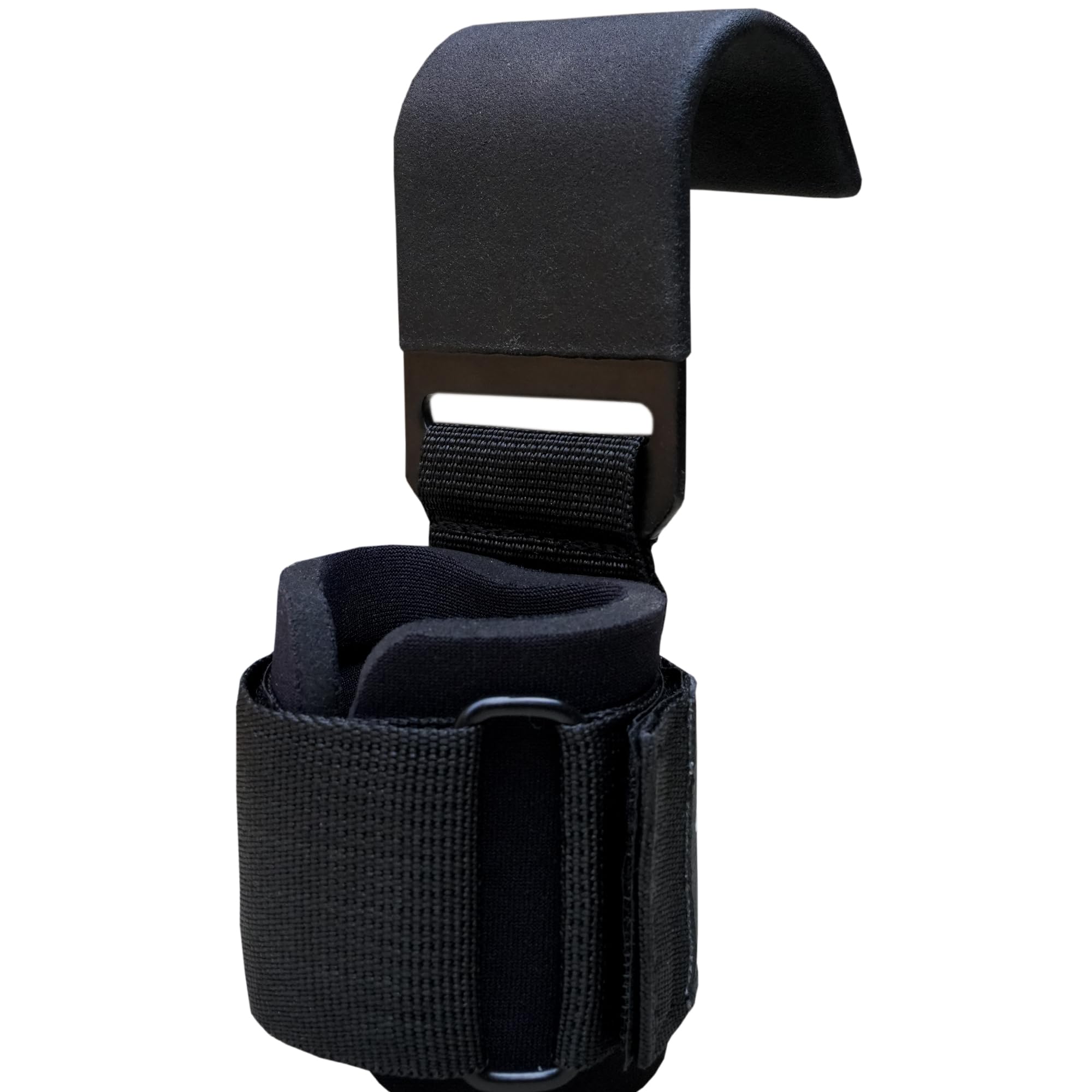 Leading Weight Lifting Hooks Straps Pair, 8mm Neoprene Padded Wrist Wraps, Non-Slip Rubber Grip, for Deadlift Powerlifting - Image 4