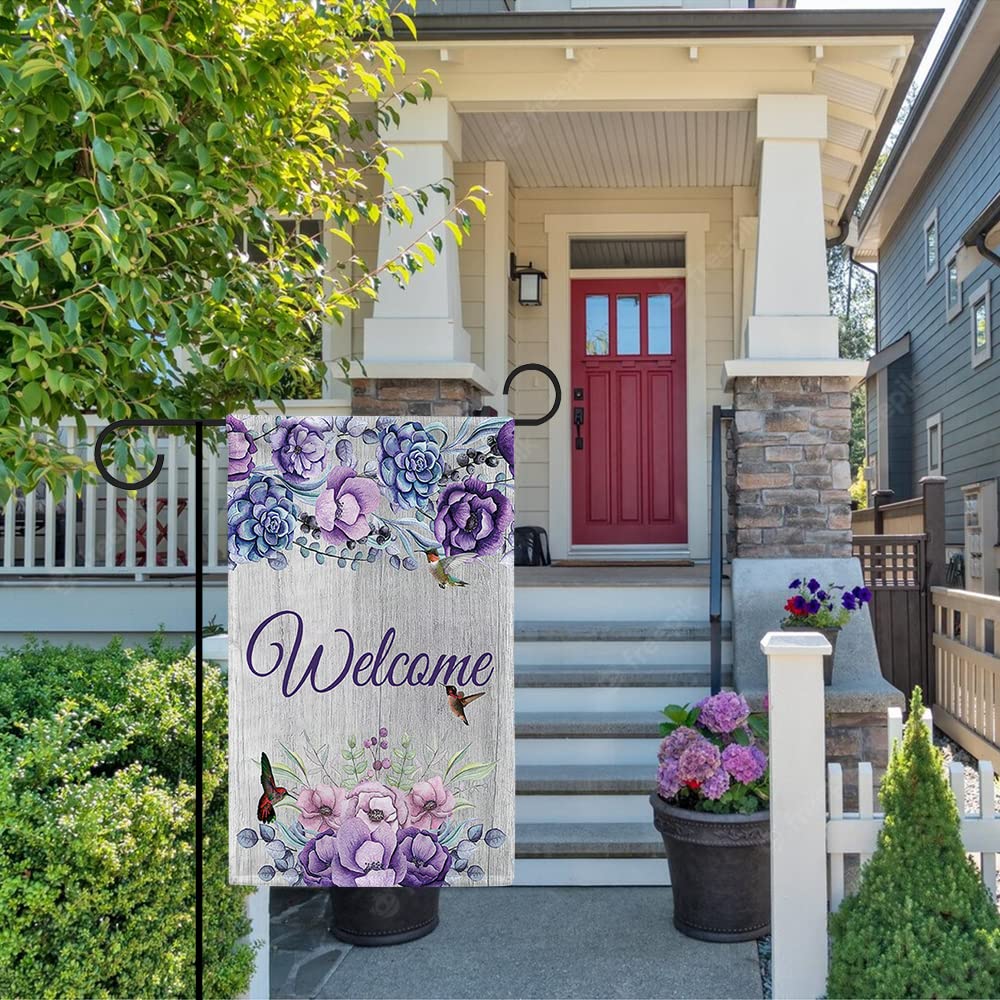 Fioriera Grande Bandiera Benvenuto Floreale Con Cactus - Design Primavera Casa, 28 X 40 Pollici, Briarwood Lane Bandiera Decorativa Cactus - Foto 5