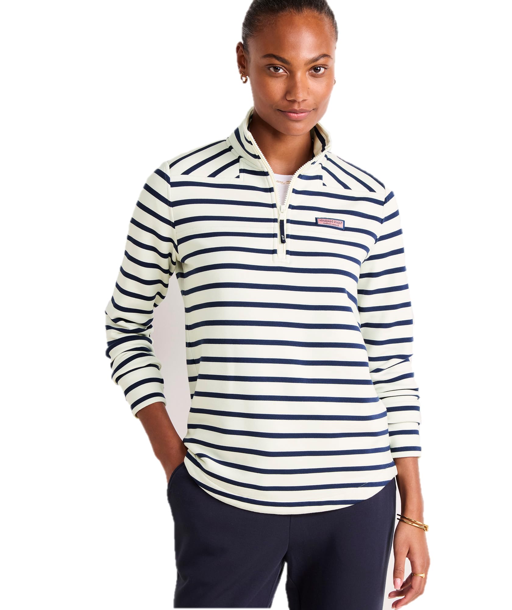 vineyard vines Women's Dreamcloth Striped Shep Shirt