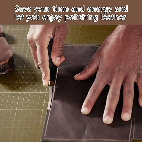 Miniatura 6 de DIUDUS Pro Detail - Herramienta de desbaste de cuero, herramienta de superficie de artesanía de cuero, herramienta de archivo de pulido de cuero con