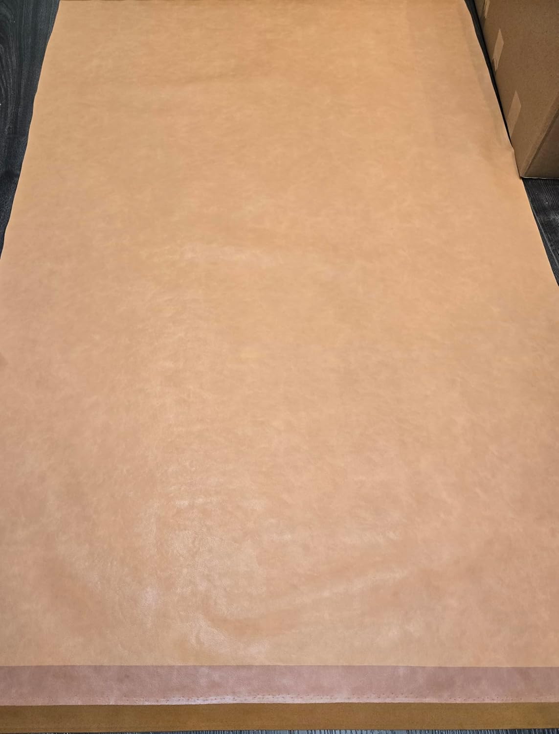 Wheat Saddle Camel Soft Faux Vegan PU {Peta Approved Vegan} Leather by The Yard Synthetic Pleather 0.9 mm Nappa Yards (900 inch x 54 inch) Soft Smooth Upholstery (Camel, 25 Yards (900"x54")