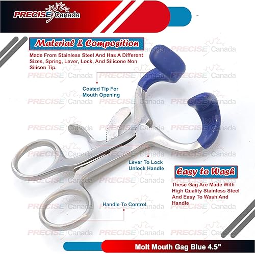 Miniatura 8 de PC Molt boca Gag Azul 4.5" Acero Inoxidable