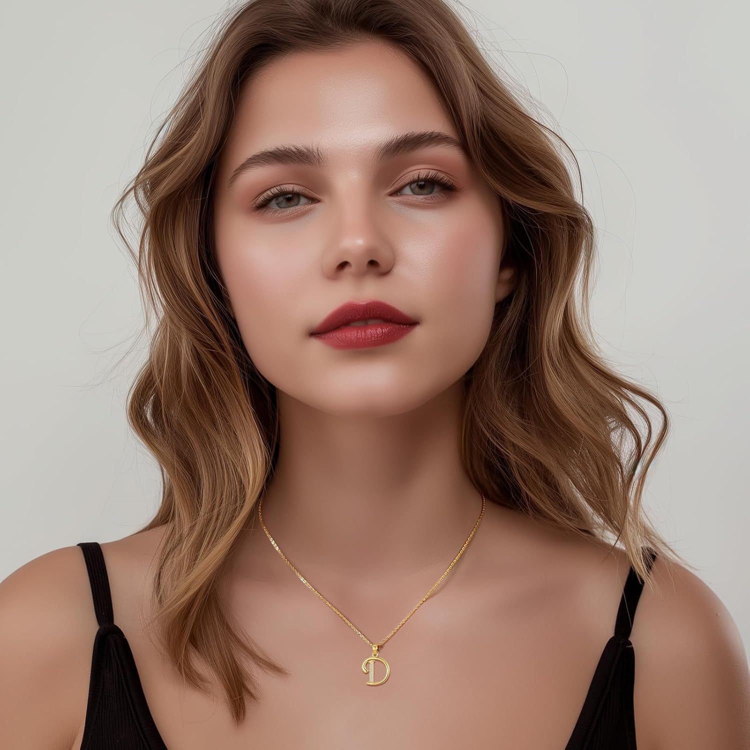 VIKI LYNN Initial Necklace for Women Letter pendant Necklace A to Z with Cubic Zirconia Silver or Gold Letter Charm Necklace Anniversary, Birthday, Graduation Gift for Women, Mom, Her - Image 2