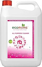 Ecomoms All Purpose Natural Cleaner Liquid Spray - For Bathroom, Kitchen, and Glass | Child & Pet Safe, Eco-Friendly, Plant-Based | 5000ml