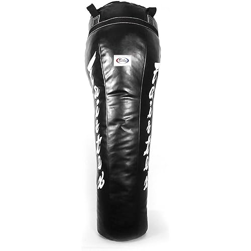 Fairtex HB12 Angle Bag Punching Bag for Muay Thai, Boxing, Kickboxing, MMA (HB12 Black) - 19.7" W x 57.87" H